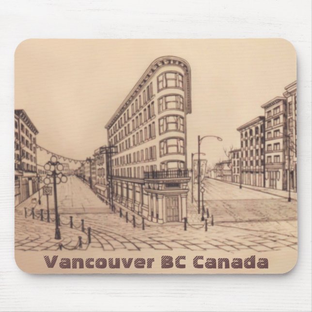 Vancouver Canada Souvenir Mousepad Gastown Gifts (Front)