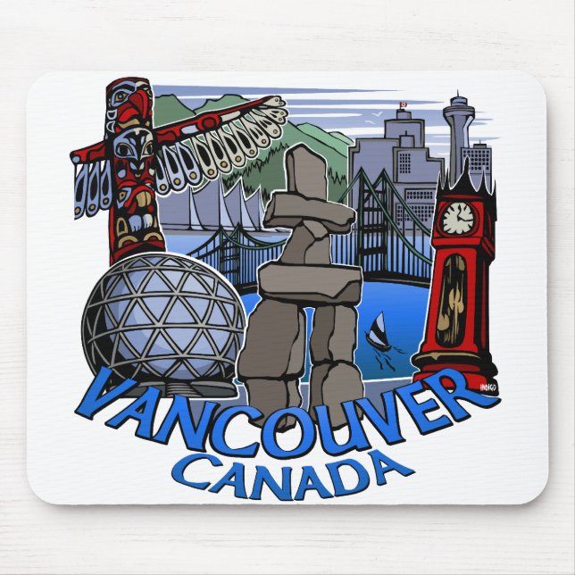 Vancouver Canada Souvenir Mousepad Vancouver Gifts (Front)