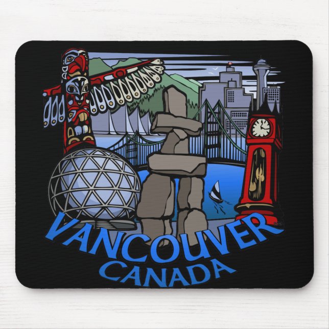 Vancouver Canada Souvenir Mousepad Vancouver Gifts (Front)