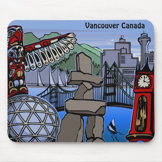 Vancouver Canada Souvenir Mousepad Vancouver Gifts (Front)