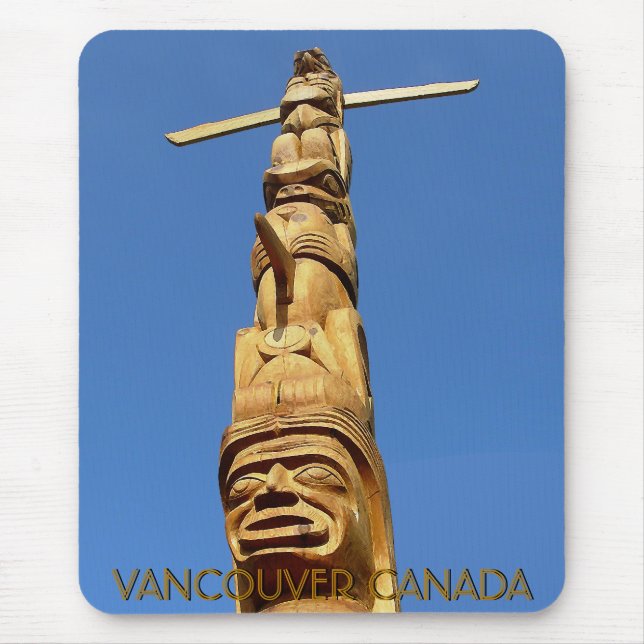 Vancouver Canada Souvenir Totem Pole Mousepad (Front)
