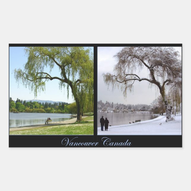 Vancouver Canada Sticker Vancouver Landscape Gifts (Front)