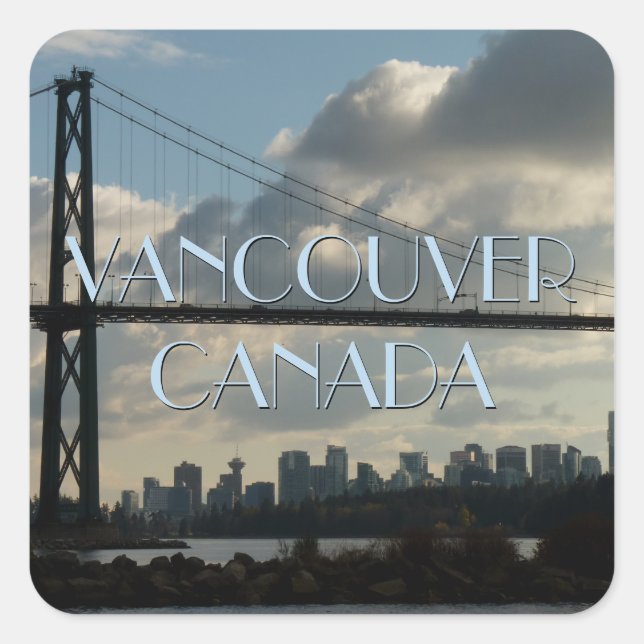 Vancouver Canada Stickers Lions Gate Souvenirs (Front)