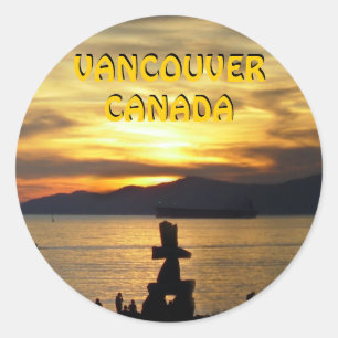 Vancouver Canada Stickers Vancouver Landmark Art