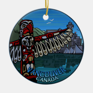 Vancouver Canada Totem Pole Ornament Souvenirs