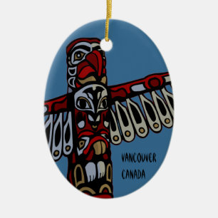 Vancouver Canada Totem Pole Ornament Souvenirs