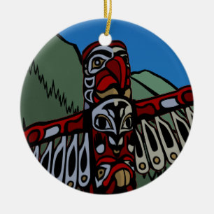 Vancouver Canada Totem Pole Ornament Souvenirs