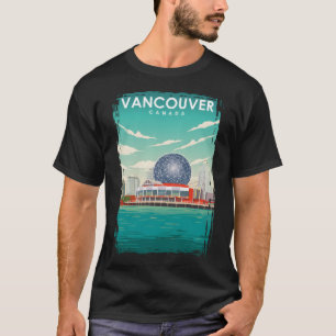Vancouver Canada Travel Poster T-Shirt