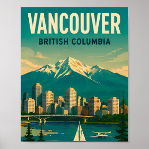 Vancouver Canada Travel Souvenir Poster