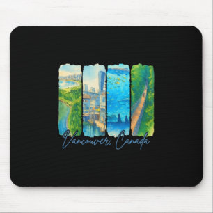 Vancouver Canada Travel Trip Brushstroke Souvenir Mouse Pad