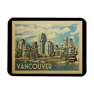 Vancouver Canada Vintage Travel Magnet