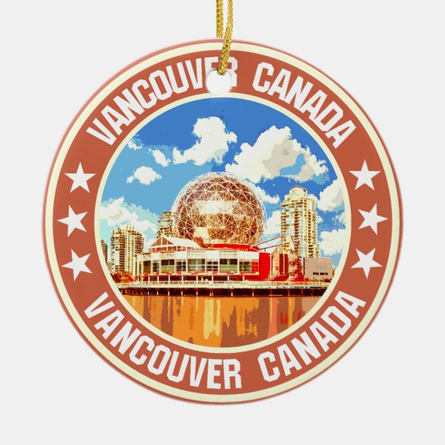 Vancouver Ceramic Ornament (Front)