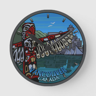 Vancouver Clock Gifts Decor First Nations Clock
