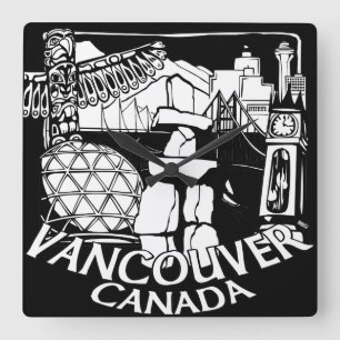 Vancouver Clock Gifts Decor First Nations Clock