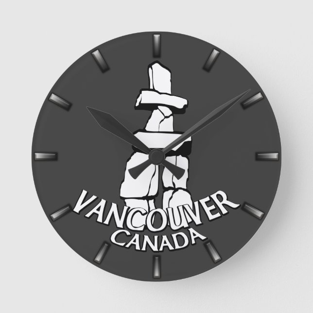 Vancouver Clock Gifts Decor Vancouver Wall Clock (Front)