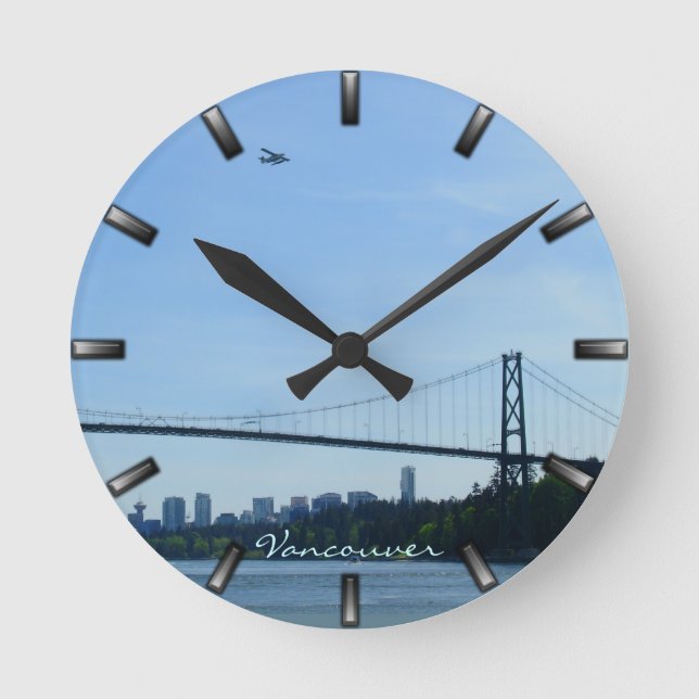 Vancouver Clock Personalised Vancouver Wall Clock (Front)