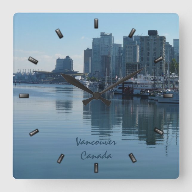Vancouver Clock Personalised Vancouver Wall Clock (Front)