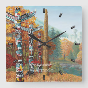 Vancouver Clock Personalised Vancouver Wall Clock