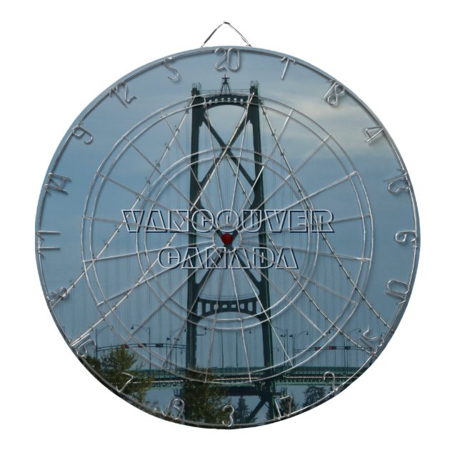 Vancouver Dartboard Lions Gate Souvenir Dartboard (Front)