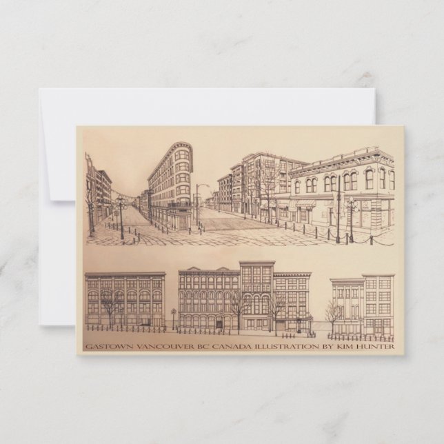 Vancouver Invitations Personalised Vancouver RSVP (Front)