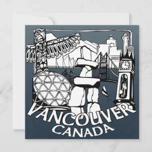 Vancouver Invitations Personalised Vancouver RSVP