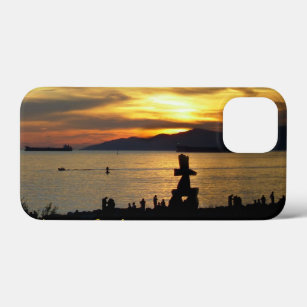 Vancouver iPhone Mini Case Inukshuk Sunset Cases
