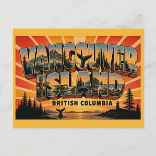 Vancouver Island BC Island Escape Postcard