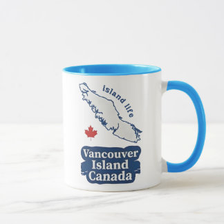 Vancouver Island Canada Cute Map Island Life  Mug