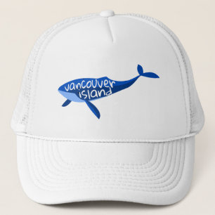 Vancouver Island Canada Whale Trucker Hat