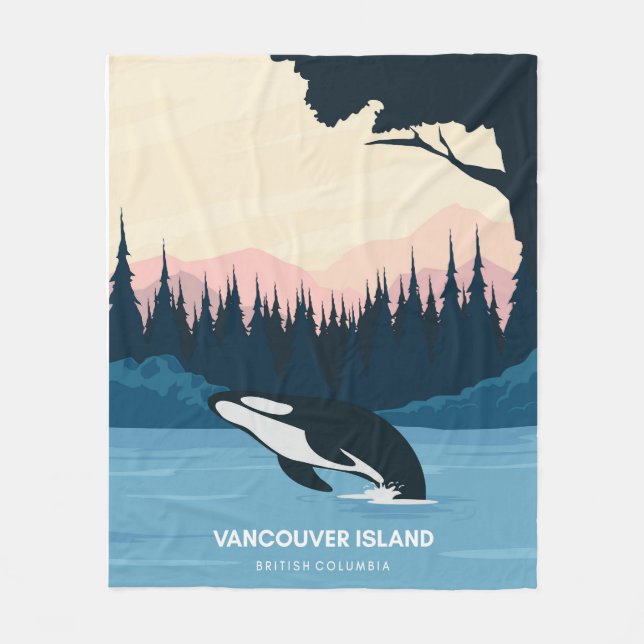 Vancouver Island Fleece Blanket (Front)