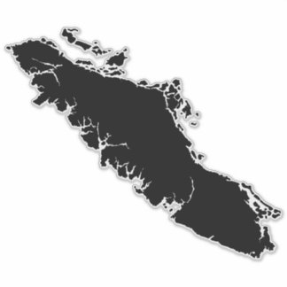Vancouver Island Map Detailed Outline