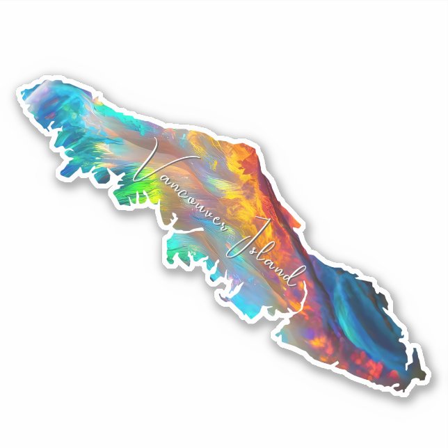 Vancouver Island Opal Decal Holographic BC Sticker (Front)