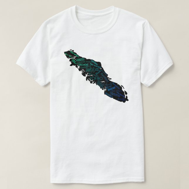 Vancouver Island West Coast Design  T-Shirt (Design Front)