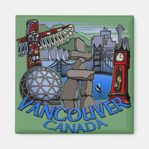 Vancouver Magnet Souvenir Magnet Buttons & Gifts
