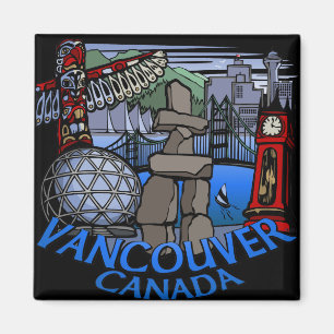 Vancouver Magnet Souvenir Magnet  Vancouver  Gifts