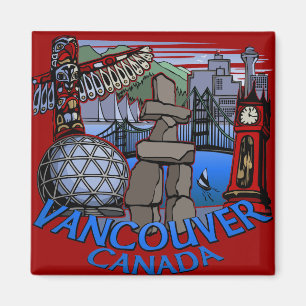 Vancouver Magnet Souvenir Magnet  Vancouver  Gifts