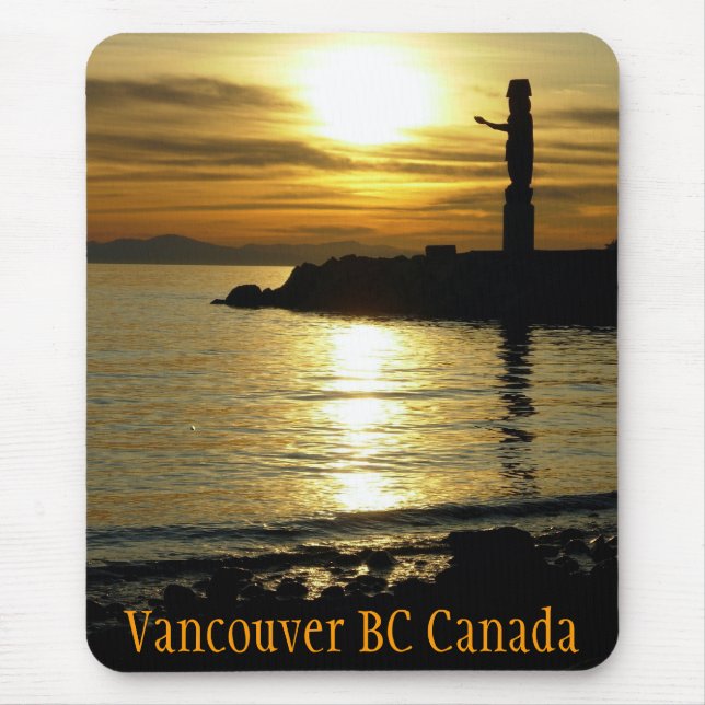 Vancouver Mousepad Souvenir Vancouver Sunset Gifts (Front)
