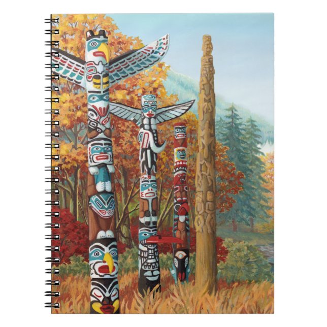Vancouver Notebook Totem Pole Art Journal & Books (Front)