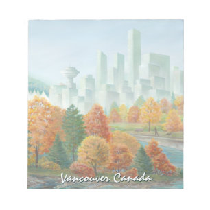 Vancouver Notepad Personalised Vancouver Souvenir