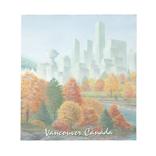 Vancouver Notepad Personalised Vancouver Souvenir (Front)
