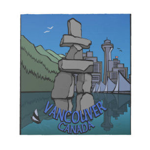 Vancouver Notepad Vancouver Landmarks Souvenir