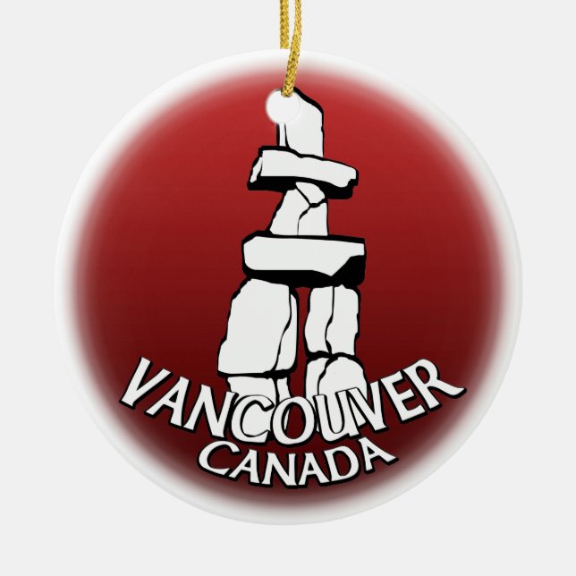 Vancouver Ornament Personalised Vancouver Souvenir (Front)