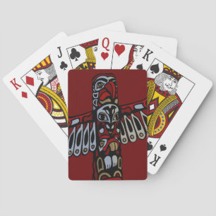 Vancouver Playing Cards Native Art Totem Pole Card