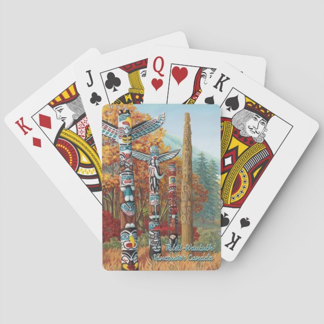 Vancouver Playing Cards Totem Poles Cards (Back)