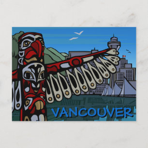Vancouver Postcards Totem Pole & Landmarks Cards