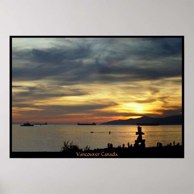 Vancouver Poster English Bay Vancouver Print (Front)