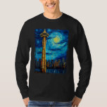 Vancouver Retro Vintage Vancouver Canada Van Gogh  T-Shirt<br><div class="desc">Vancouver Retro Vintage Vancouver Canada Van Gogh Art</div>