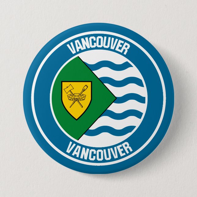 Vancouver Round Emblem 7.5 Cm Round Badge (Front)