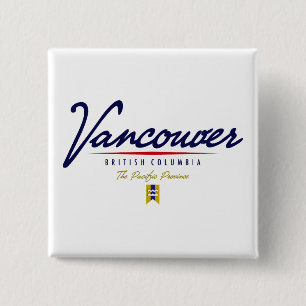 Vancouver Script 15 Cm Square Badge