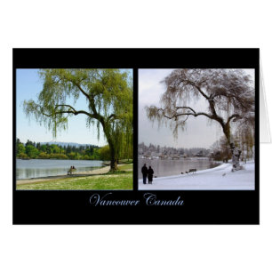 Vancouver Seasons Cards Print Canada Souvenir